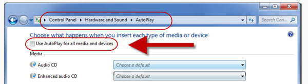 Disable Autoplay-windows-7