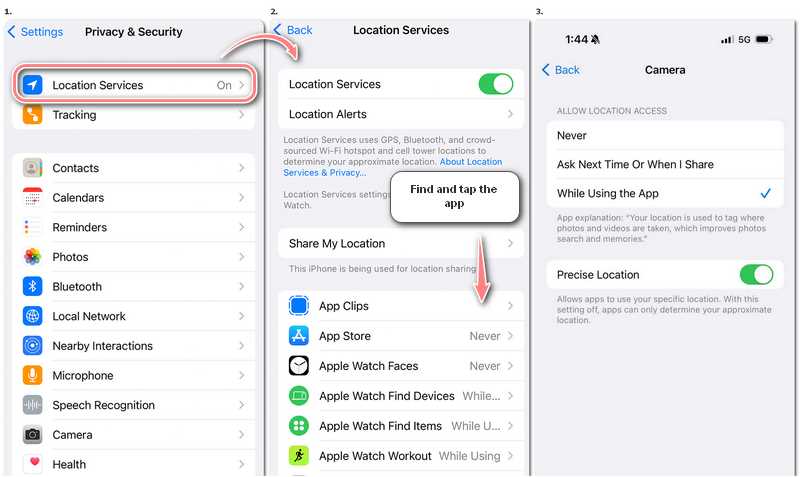 iPhone Change Location Services