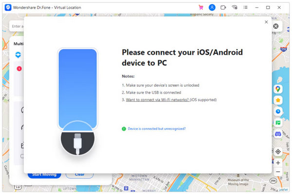 Drfone Virtual Location Connect Device