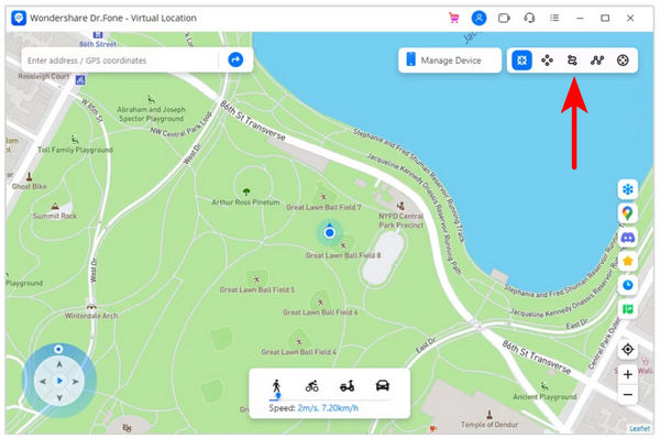 Drfone Virtual Location Mode Icons