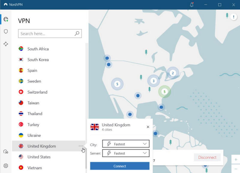 Nordvpn Interface