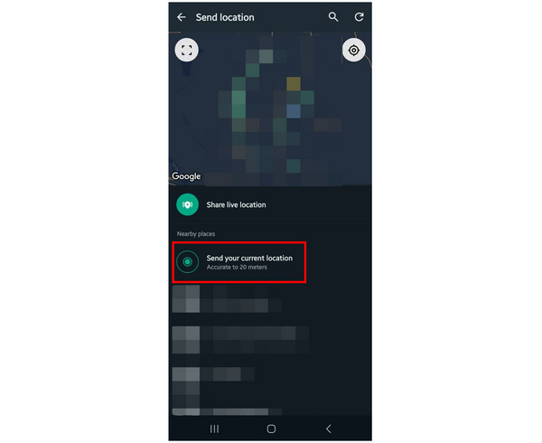 Whatsapp Send Current Location