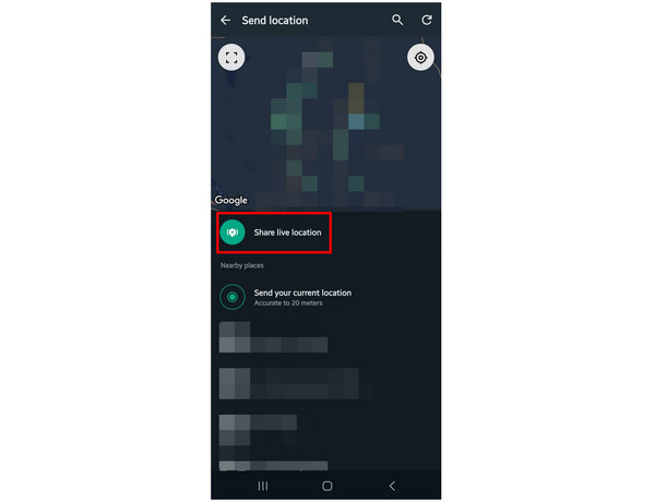 Whatsapp Share Live Location