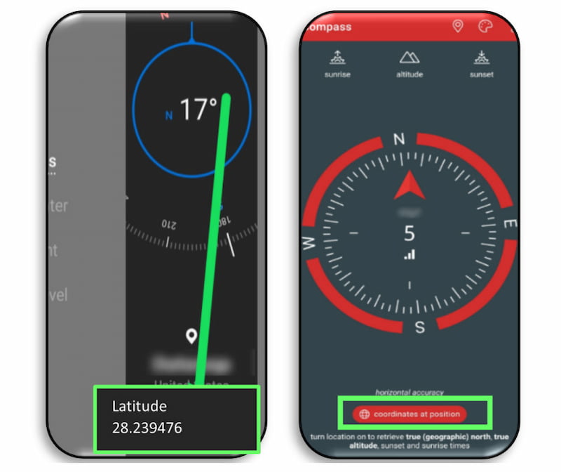 Use Compass to Know Current Location