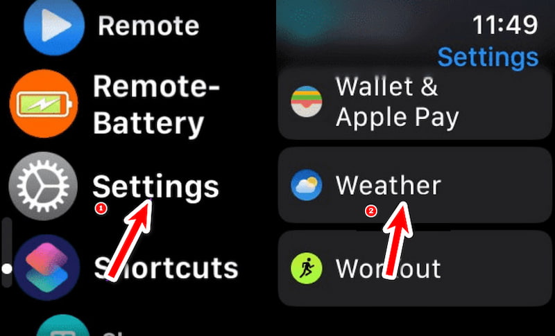 Change Apple Watch Weather Location