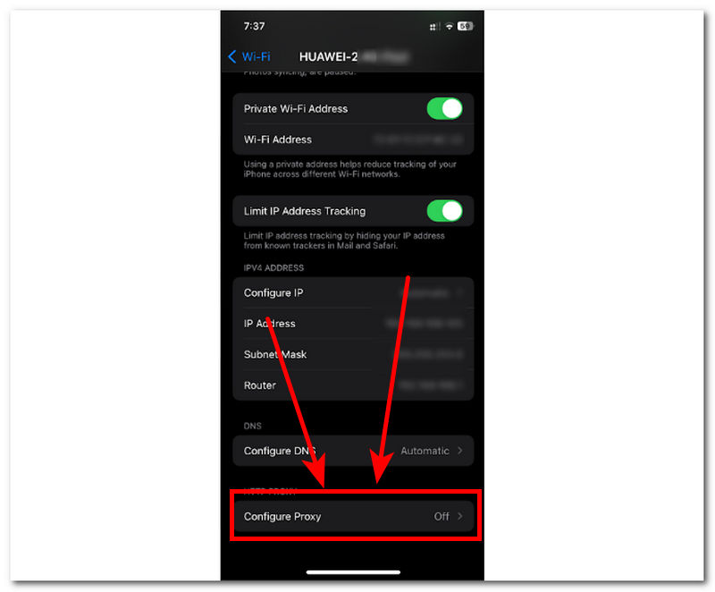 Configure Proxy Setting